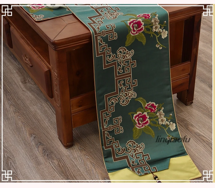 

Chinese table flag Zen classical living room table coffee table TV cabinet cloth Table runner