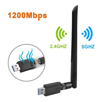 Wifi Adapter Wireless USB Free Driver 1200Mbps 600Mbps Lan USB Ethernet 2.4G 5G Dual Band Wi-fi Network Card 802.11n/g/a/ac
Wifi Adapter Wireless USB Free Driver 1200Mbps 600Mbps Lan USB Ethernet 2.4G 5G Dual Band Wi-fi Network Card 802.11n/g/a/ac