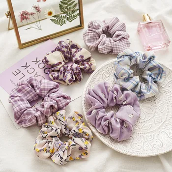 Fresh Purple Chiffon Hair Ring Striped Daisy Printed Elastic Hair Bands Women Scrunchies Rubber Band Hair Accessories
Fresh Purple Chiffon Hair Ring Striped Daisy Printed Elastic Hair Bands Women Scrunchies Rubber Band Hair Accessories