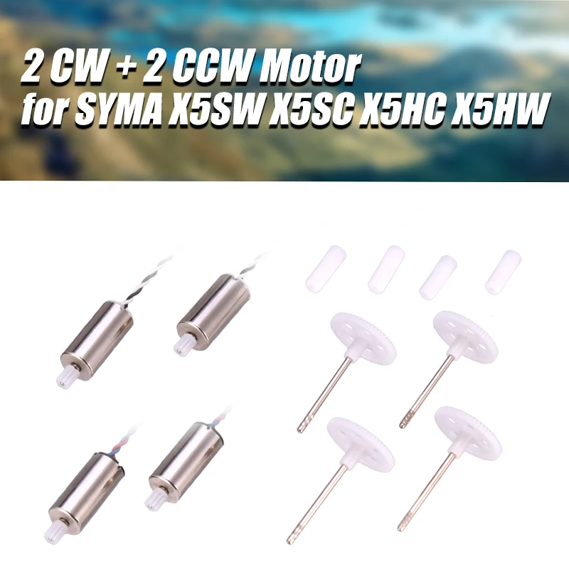 New Arrival 2 CW + 2 CCW Engine Motors with Gears for SYMA X5SW X5SC X5HC X5HW RC Drone Quadcopter Replacement Spare Parts
New Arrival 2 CW + 2 CCW Engine Motors with Gears for SYMA X5SW X5SC X5HC X5HW RC Drone Quadcopter Replacement Spare Parts