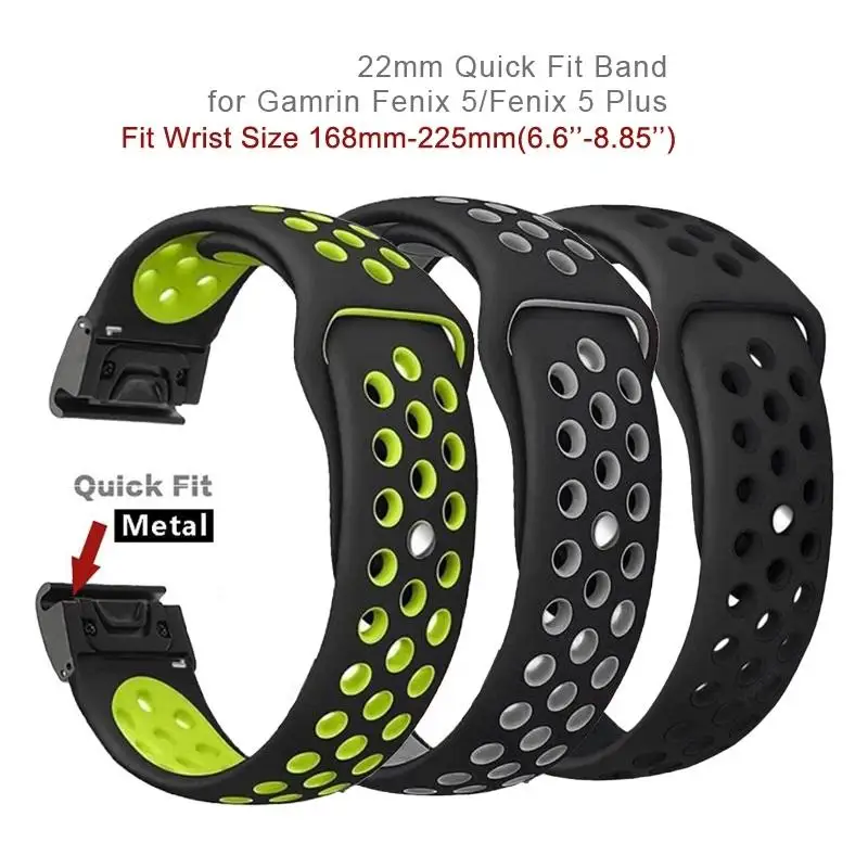 Fenix 6X Wristband 26mm Quick Fit Waterproof Silicone Watch Band Strap for Garmin Fenix 3/Fenix 5X/5X Plus/D2 Delta PX
Fenix 6X Wristband 26mm Quick Fit Waterproof Silicone Watch Band Strap for Garmin Fenix 3/Fenix 5X/5X Plus/D2 Delta PX