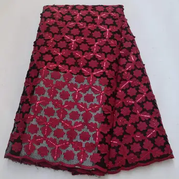 2020 African Net Lace Fabric, High Quality Elegant Red Sequins Nigerian Wedding Lace Fabrics 5Yards Sequins French Tulle lace
2020 African Net Lace Fabric, High Quality Elegant Red Sequins Nigerian Wedding Lace Fabrics 5Yards Sequins French Tulle lace