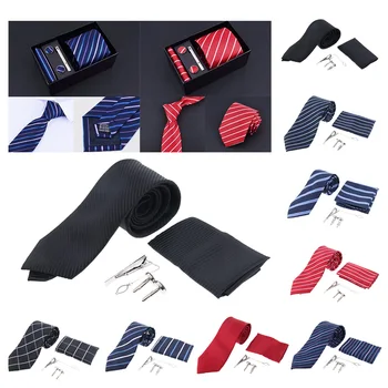Mens 5 Pieces Set Formal Business Necktie Cufflinks Pocket Square Tie Clip Set Groom Gifts
Mens 5 Pieces Set Formal Business Necktie Cufflinks Pocket Square Tie Clip Set Groom Gifts
