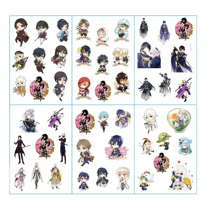 6pcs/lot Touken Ranbu Hanamaru Anime Stickers Pegatinas Book Sticker Pack Classic Toys Skateboard Doodle Sticker Toys
6pcs/lot Touken Ranbu Hanamaru Anime Stickers Pegatinas Book Sticker Pack Classic Toys Skateboard Doodle Sticker Toys