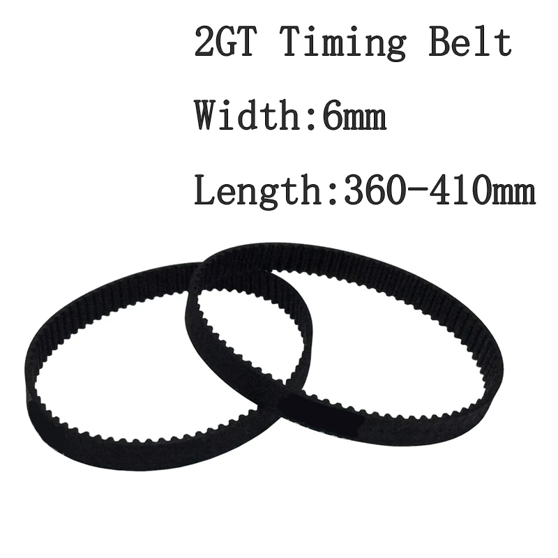 2pcs/set 2GT Timing Belt Customization Closed Loop Gt2 Timing Belt Width 6mm Length 360-410mm 3D Printer Toothed Conveyor Belt
2pcs/set 2GT Timing Belt Customization Closed Loop Gt2 Timing Belt Width 6mm Length 360-410mm 3D Printer Toothed Conveyor Belt
