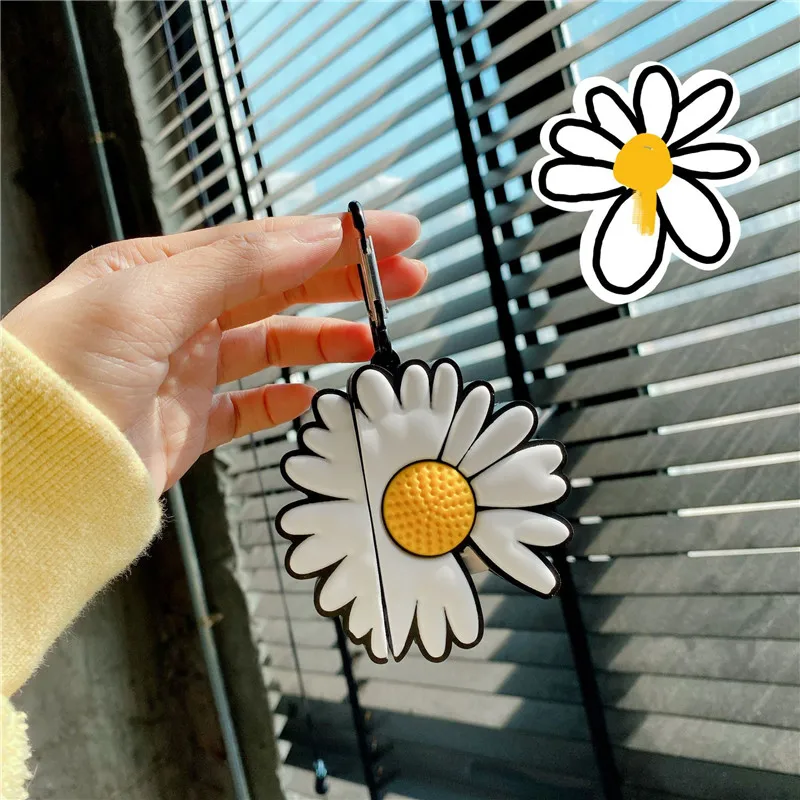 For Airpods Pro Case 3D Daisy Sunflower Flower Soft Silicone Wireless Earphone Cases For Apple Airpods Case Cute Cover Funda
For Airpods Pro Case 3D Daisy Sunflower Flower Soft Silicone Wireless Earphone Cases For Apple Airpods Case Cute Cover Funda