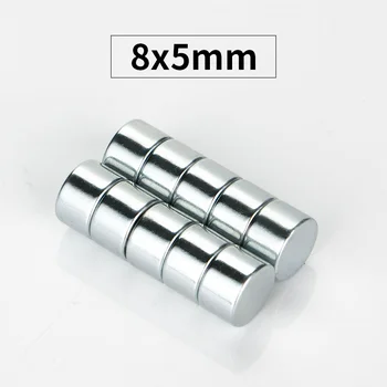 RKZCT 50PCS/Lot 8 *5 mm Powerful Cylinder Permanent Magnet DIY Practical Neodymium Disc Magnets Super Strong Magnetic For Office
RKZCT 50PCS/Lot 8 *5 mm Powerful Cylinder Permanent Magnet DIY Practical Neodymium Disc Magnets Super Strong Magnetic For Office