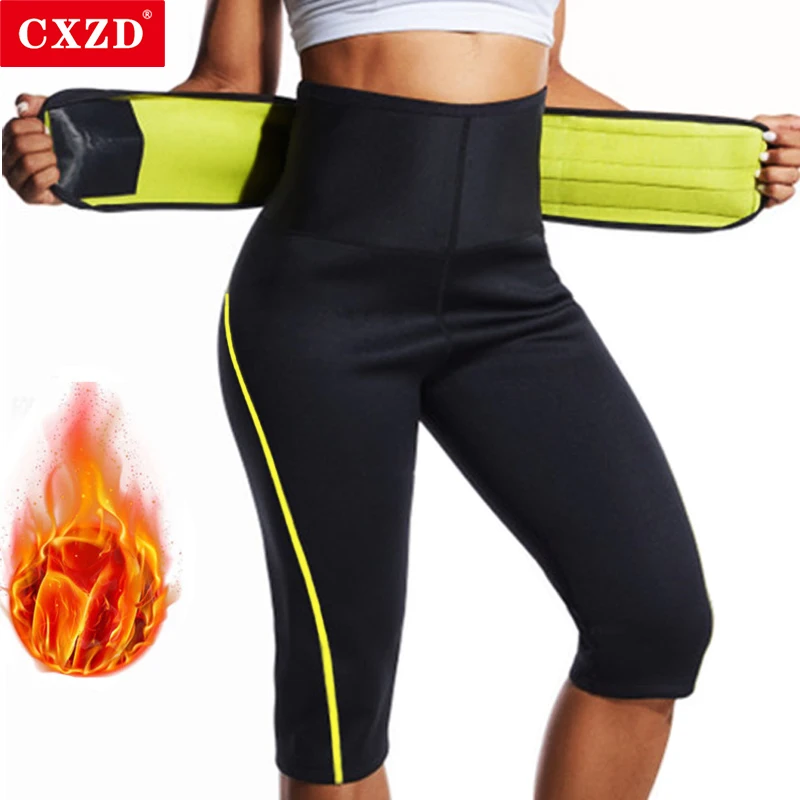 

CXZD Sweat Sauna Pants Neoprene Suit Sweating Shapers Fat Burn Corset Body Shaper Slimming Pants Waist Trainer Shapewear