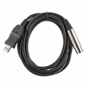 10ft XLR Female To USB Audio Cable Microphone To USB Interface Converter Adapter USB Microphone Link Cable
10ft XLR Female To USB Audio Cable Microphone To USB Interface Converter Adapter USB Microphone Link Cable
