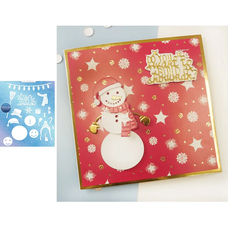 Winter Christmas Cute Snowman Hat and Scarf Snowflake Metal Cutting Dies for Scrapbooking and Card Making New 2019 die cuts
Winter Christmas Cute Snowman Hat and Scarf Snowflake Metal Cutting Dies for Scrapbooking and Card Making New 2019 die cuts