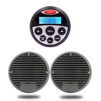 Waterproof Marine Stereo Radio Bluetooth Audio System Receiver FM AM Car MP3 Player+3" Marine Speaker For ATV RV Pool Motorcycle
Waterproof Marine Stereo Radio Bluetooth Audio System Receiver FM AM Car MP3 Player+3" Marine Speaker For ATV RV Pool Motorcycle
