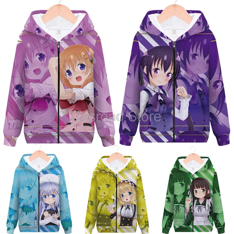 Cos School Anime Is the Order a Rabbit Hoodies Hoto Kokoa Cosplay Jacket Coats Kafuu Chino Tedeza Rize Hooded Zipper Sweaters
Cos School Anime Is the Order a Rabbit Hoodies Hoto Kokoa Cosplay Jacket Coats Kafuu Chino Tedeza Rize Hooded Zipper Sweaters