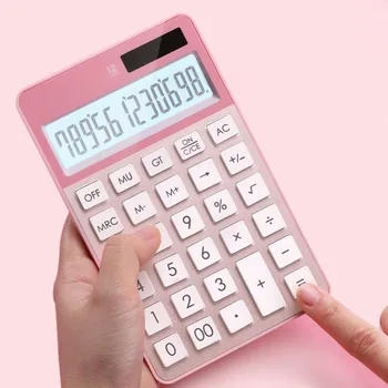 12 Digits Button Battery/Solar Calculator Handheld Electronic Calculators Multipurpose 25mm Large Display Finance Calculator
12 Digits Button Battery/Solar Calculator Handheld Electronic Calculators Multipurpose 25mm Large Display Finance Calculator