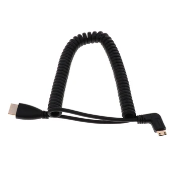 HDMI Plug to Right Angle Plug Coiled Spiral Spring HD Cable Lead Cord Wire for SLR Camera
HDMI Plug to Right Angle Plug Coiled Spiral Spring HD Cable Lead Cord Wire for SLR Camera