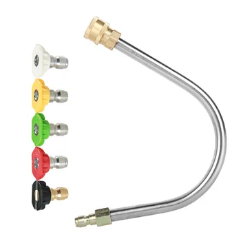Gutter Cleaner Attachment Cleaning Tool Wand for Pressure Washer, Coupled with 1/4" Brass Quick Coupler 4000 PSI car accessories
Gutter Cleaner Attachment Cleaning Tool Wand for Pressure Washer, Coupled with 1/4" Brass Quick Coupler 4000 PSI car accessories