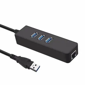 100pcs 3 Port USB 3.0 Hub 10/100/1000Mbps Gigabit Ethernet Adapter USB to RJ45 Lan Network Card for Windows MacOS laptop
100pcs 3 Port USB 3.0 Hub 10/100/1000Mbps Gigabit Ethernet Adapter USB to RJ45 Lan Network Card for Windows MacOS laptop