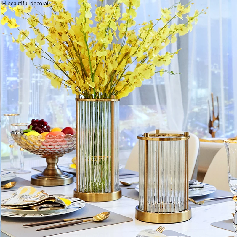Glass Transparent Light Luxury Vase Decoration Living Room Flower Arrangement Dried Flower Dining Table Floral Home Decoration
Glass Transparent Light Luxury Vase Decoration Living Room Flower Arrangement Dried Flower Dining Table Floral Home Decoration