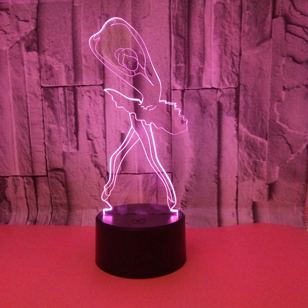 Cute Ballet 3D Night Light LED Ballerina Table Lamp Kids Baby Bedroom Decoration Lamp for Girl Children's Holiday Gift
Cute Ballet 3D Night Light LED Ballerina Table Lamp Kids Baby Bedroom Decoration Lamp for Girl Children's Holiday Gift