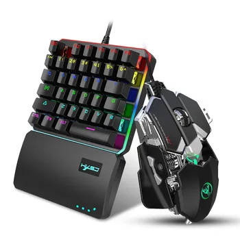 Ergonomic Multicolor Backlight One-Handed Game Keyboard Mouse Set 6400DPI Gamer Gaming Mouse and Keyboard Kit For Home z1212#40
Ergonomic Multicolor Backlight One-Handed Game Keyboard Mouse Set 6400DPI Gamer Gaming Mouse and Keyboard Kit For Home z1212#40