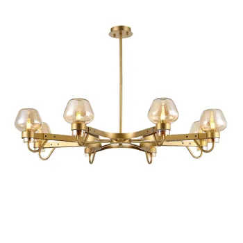 American LED Lustre Glass Chandeliers Light Luxury Modern Living Room Ceiling Chandelier Bedroom Hanging Lamp Light Fixtures
American LED Lustre Glass Chandeliers Light Luxury Modern Living Room Ceiling Chandelier Bedroom Hanging Lamp Light Fixtures