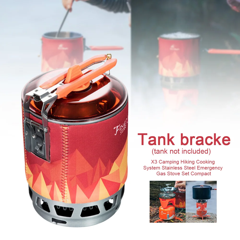 X3 Cooking System Burner Tank Bracket Gas Stove Set Backpacking Emergency Camping Hiking Pot Outdoor Compact Lid Stainless Steel
X3 Cooking System Burner Tank Bracket Gas Stove Set Backpacking Emergency Camping Hiking Pot Outdoor Compact Lid Stainless Steel