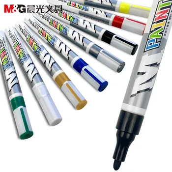 Waterproof Color Markers Pneumatic Markers Rubber Fabric Metal Paint Permanent Face Paint Marker Pen 1pcs White CD Round Toe Oil
Waterproof Color Markers Pneumatic Markers Rubber Fabric Metal Paint Permanent Face Paint Marker Pen 1pcs White CD Round Toe Oil