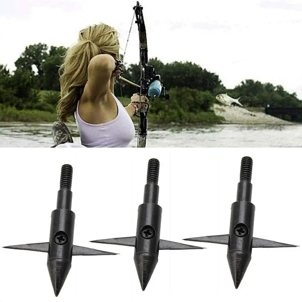 3/6/12pcs Archery Bow Fishing Steel Arrow Head 100 Grain Rotated Wing Broadhead Hunting Tips for Compound Recurve Bow Arrows
3/6/12pcs Archery Bow Fishing Steel Arrow Head 100 Grain Rotated Wing Broadhead Hunting Tips for Compound Recurve Bow Arrows