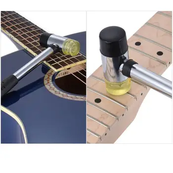 Ukelele Double Headed Rubber Hammer Mallet Guitar Wire Replacement Tool Replaceable Fret Fretboard Fretwork Installing Tools
Ukelele Double Headed Rubber Hammer Mallet Guitar Wire Replacement Tool Replaceable Fret Fretboard Fretwork Installing Tools