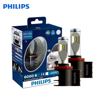 Philips X-treme Ultinon LED H8 H11 H16 6000K +200% more Bright Light Car Fog Lamps Genuine Original Bulbs 12834UNIX2,2X 
Philips X-treme Ultinon LED H8 H11 H16 6000K +200% more Bright Light Car Fog Lamps Genuine Original Bulbs 12834UNIX2,2X