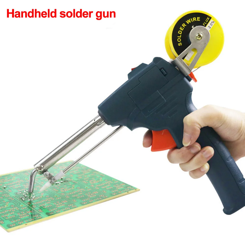 60W Auto Welding Tool Electric Soldering Iron Solder Wire Desoldering Pump US EU Conversion Head Handheld Solder Gun
60W Auto Welding Tool Electric Soldering Iron Solder Wire Desoldering Pump US EU Conversion Head Handheld Solder Gun