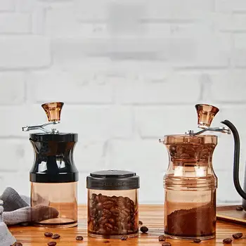 Manual Ceramic Burr Coffee Bean Grinder With Glass Storage Jar Hand-Cranking Durable Cafe Bean Mill Coffee Maker Kitchen Tools 
Manual Ceramic Burr Coffee Bean Grinder With Glass Storage Jar Hand-Cranking Durable Cafe Bean Mill Coffee Maker Kitchen Tools
