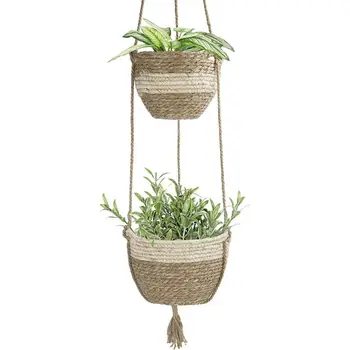Handmade Woven Straw Plant Hanger Flower Pot Hanger Holder Basket Indoor Outdoor Balcony Garden Decoration Hanging Flower Basket
Handmade Woven Straw Plant Hanger Flower Pot Hanger Holder Basket Indoor Outdoor Balcony Garden Decoration Hanging Flower Basket