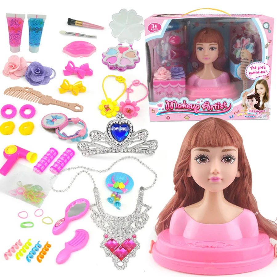 make-up doll half-body model girl toy princess doll gift box set
