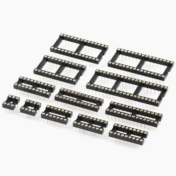 10PCS Round Hole IC socket Connector DIP 6 8 14 16 18 20 24 28 32 40 pin Sockets DIP6 DIP8 DIP14 DIP16 DIP18 DIP20 DIP28 DIP40
10PCS Round Hole IC socket Connector DIP 6 8 14 16 18 20 24 28 32 40 pin Sockets DIP6 DIP8 DIP14 DIP16 DIP18 DIP20 DIP28 DIP40