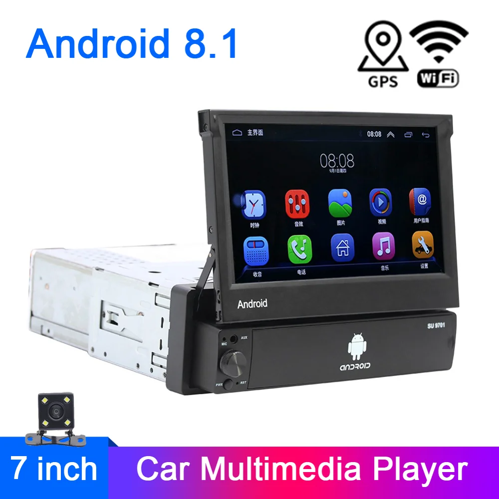 Android 8.1 2 Din Car Radio Retractable GPS Wifi Autoradio 7'' Touch Screen Car Multimedia MP5 Player Support Camera Auto Radio
Android 8.1 2 Din Car Radio Retractable GPS Wifi Autoradio 7'' Touch Screen Car Multimedia MP5 Player Support Camera Auto Radio