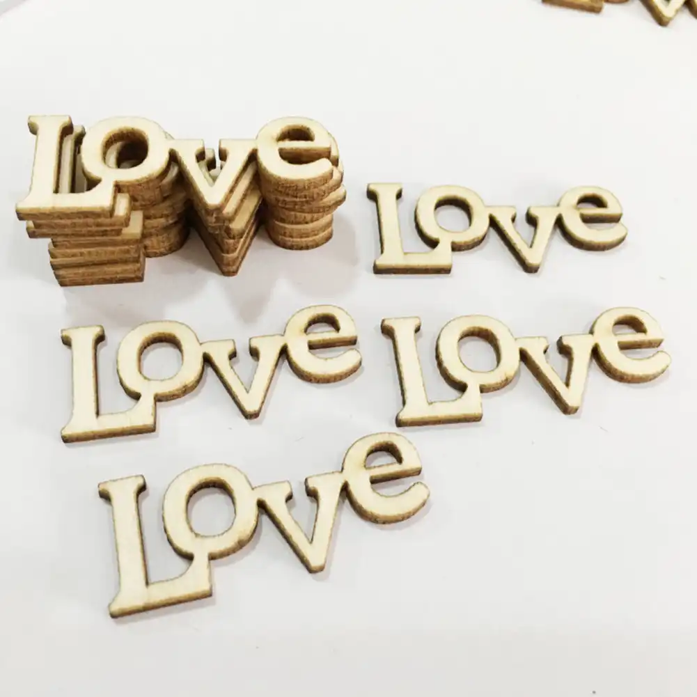 party wooden letters handmade gift decoration ornaments home