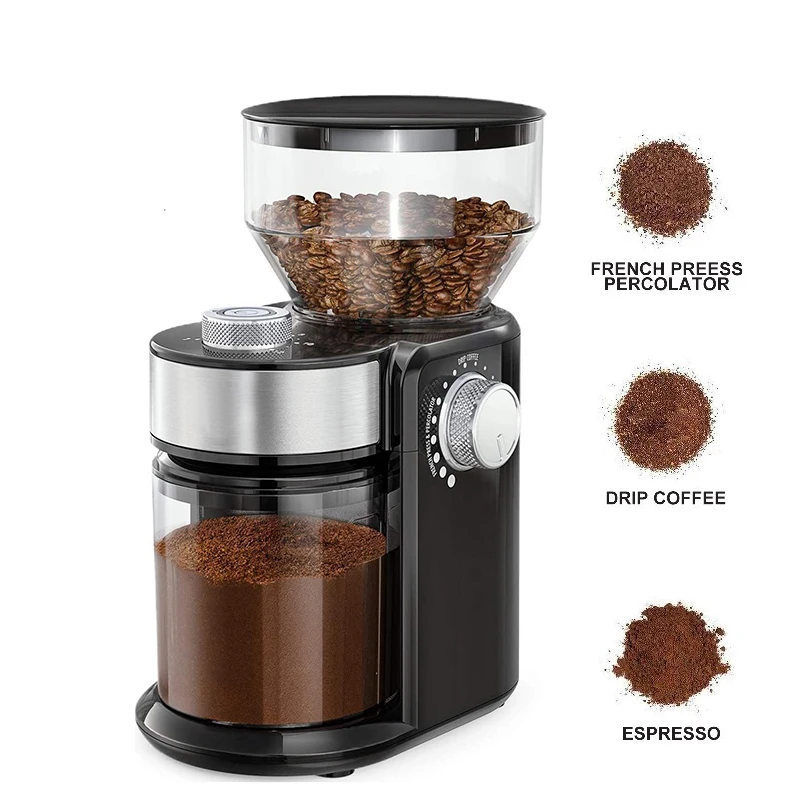 Household Electric Coffee Bean Grinder 18 Gear Automatic Small Coffee Beans Nut Grains Grinding Machine
Household Electric Coffee Bean Grinder 18 Gear Automatic Small Coffee Beans Nut Grains Grinding Machine