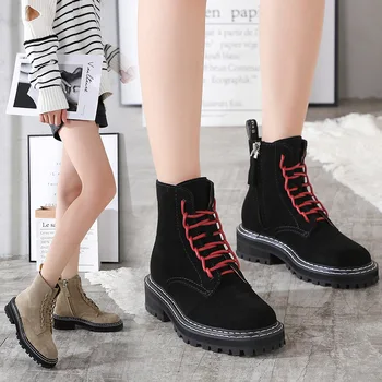 Square Heel Zip Womens Boots Ankle Short Round Toe Cross-tied Vintage Boots Flat Solid Winter Big Size Shoes Elegant
Square Heel Zip Womens Boots Ankle Short Round Toe Cross-tied Vintage Boots Flat Solid Winter Big Size Shoes Elegant