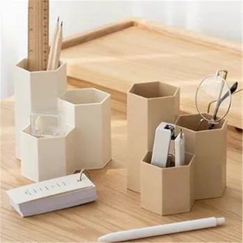 Japanese Creative Regular Hexagonal Makeup Storage Box Office Student Plastic Large Capacity Pen Holder Learning Stationery
Japanese Creative Regular Hexagonal Makeup Storage Box Office Student Plastic Large Capacity Pen Holder Learning Stationery