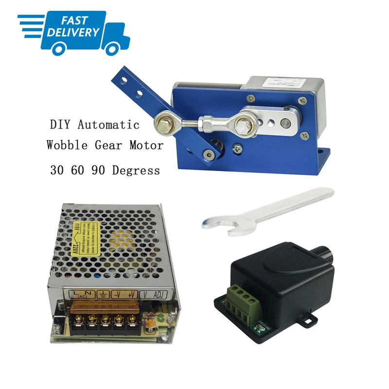 Fast Ship Automatic Wobble DC Gear Motor 12/24V+Switching Power Supply+PWM Speed Controller 30 60 90 Degrees Reciprocating Motor
Fast Ship Automatic Wobble DC Gear Motor 12/24V+Switching Power Supply+PWM Speed Controller 30 60 90 Degrees Reciprocating Motor