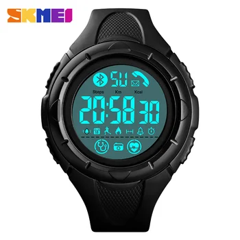 SKMEI 1542 Sport Men Smart Watch Heart Rate Monitor Remote Camera Bluetooth Distance App Remind reloj inteligente Military Clock
SKMEI 1542 Sport Men Smart Watch Heart Rate Monitor Remote Camera Bluetooth Distance App Remind reloj inteligente Military Clock