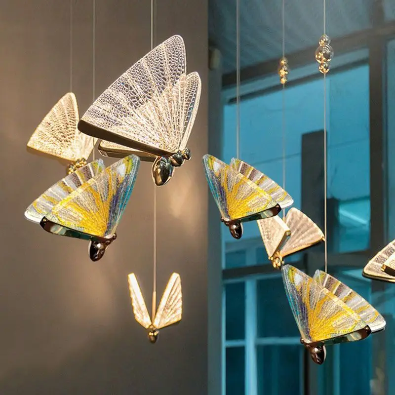 Butterfly Pendant Light Modern LED Acrylic Lamp Living Dining Room Bedroom Bedside Hanging Fixtures Indoor Home Decor Luminaires
Butterfly Pendant Light Modern LED Acrylic Lamp Living Dining Room Bedroom Bedside Hanging Fixtures Indoor Home Decor Luminaires