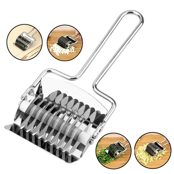 Pressing Machine Non-slip Handle Stainless Steel Spaetzle Makers Noodles Cut Knife Manual Section Shallot Cutter Kitchen Tool
Pressing Machine Non-slip Handle Stainless Steel Spaetzle Makers Noodles Cut Knife Manual Section Shallot Cutter Kitchen Tool