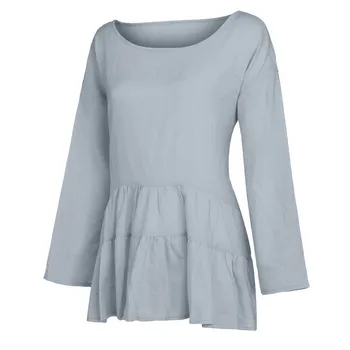 2020 Blouse Women Pure Sleeve Cotton Linen For Summer Vacation beach Top Shirts 
2020 Blouse Women Pure Sleeve Cotton Linen For Summer Vacation beach Top Shirts