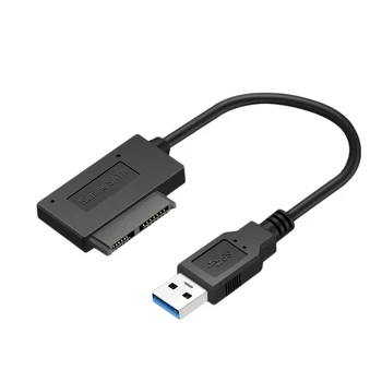 USB 3.0 to 7+6 13Pin Slimline SATA Cable Indicator for Notebook's DVD/CD-ROM for HDD Caddy Drive Adapter
USB 3.0 to 7+6 13Pin Slimline SATA Cable Indicator for Notebook's DVD/CD-ROM for HDD Caddy Drive Adapter