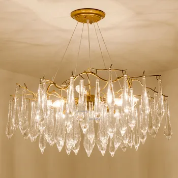 Modern LED Chandelier Lustre Glass Light Fixtures Light Luxury Dining Room Chandelier Lighting Living Room Pendant Lamp Lights
Modern LED Chandelier Lustre Glass Light Fixtures Light Luxury Dining Room Chandelier Lighting Living Room Pendant Lamp Lights