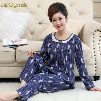 Woman Home Clothes Royal Blue Cartoon Fish Printing Cotton Lingerie Plus Size Lace Trim Collar Button Leisure Sleepwear Women
Woman Home Clothes Royal Blue Cartoon Fish Printing Cotton Lingerie Plus Size Lace Trim Collar Button Leisure Sleepwear Women