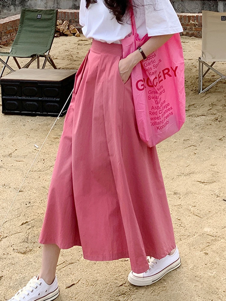 Woman Skirts High Waist Skirt Female Summer Thin New Style Temperament Drape Long Skirt Mid-length A-line Skirt Umbrella Skirt
Woman Skirts High Waist Skirt Female Summer Thin New Style Temperament Drape Long Skirt Mid-length A-line Skirt Umbrella Skirt