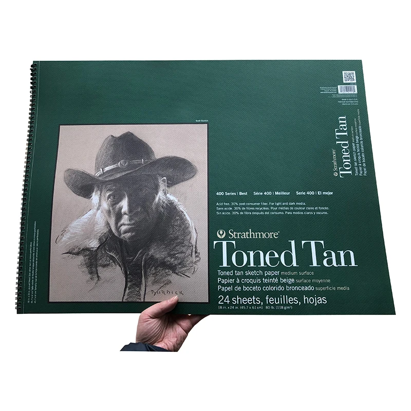 Generic American Strathmore Warm Brown Cool Grey Sketchbook Sketch