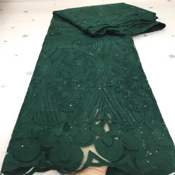 African Net Lace Fabric green High Quality Milk silk Lace With Sequins Nigerian French Lace Fabrics For Wedding Dress Sewing
African Net Lace Fabric green High Quality Milk silk Lace With Sequins Nigerian French Lace Fabrics For Wedding Dress Sewing